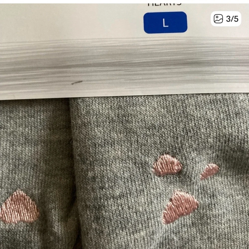 Women Honeydew  Super Soft 2 piece Gray Lounge Set size L embroidery on bottom - Picture 3 of 4